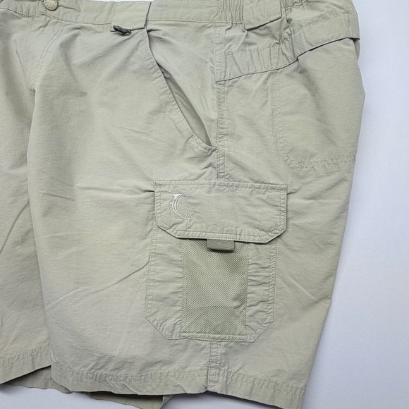 Reel Legends Performance Fishing Cargo Shorts Mens 38 Tan Quick Dry Outdoor - Picture 7 of 15